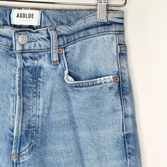 Agolde 90s Pinch Waist Straight Leg Medium Wash Jeans - Women’s US 25 - Picture 4 of 11